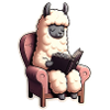 Lama Liest Buch