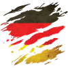 Germany - National flag, scratches, cracks