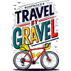 Voyage en gravier cyclisme illustration