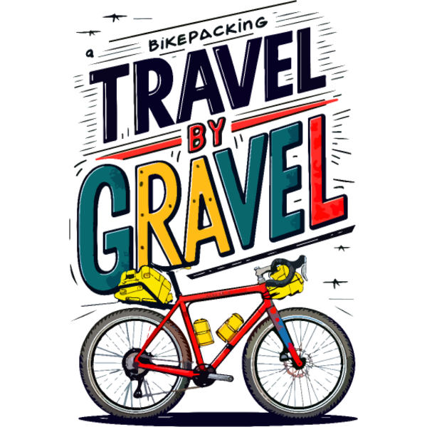 Koszulka "Przygoda na rowerze gravel Bikepacking"