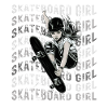 Fille de skateboard