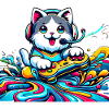Cat play game