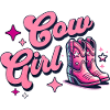 Cow Girl Pink Cowboy Boots