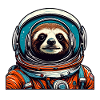 Astronaut / Space / Animal / Sloth / Spaceship
