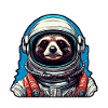 Astronaut / Space / Animal / Raccoon / Spaceship