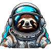 Astronaut / Space / Animal / Sloth / Spaceship