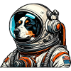 Astronaut / Space / Animal / Dog / Spaceship