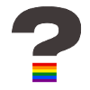 Pride Question Mark Graphic