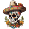 Iconic Sugar Skull Mexico Streetwear