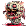 Cupcake Crazy Halloween Monster