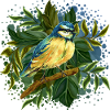 Bunter Vogel