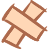 Pflasterkreuz. Pavement Cross. Wound plasters.