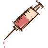 Full Dripping Syringe Injection Nurse