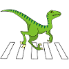 Dinosaure piéton