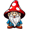 Cute Toadstool Leprechaun