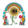 Meme Tournesol Hanche Arc-en-ciel Nature