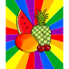 Rainbow Summer Fruits Fruit Vegetarian