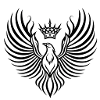Phoenix with Floating Crown