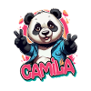 CAMILA - Beautiful Girl Name with Cool Panda