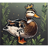 Ente mit Krone