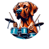 Cool Rodesian Ridgeback Drummer
