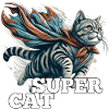 Super Katze Britisch Kurzhaar BKH getigert