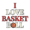 I love Basketball Grunge