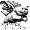 Super Cat Superhelt BKH Hvid Britisk Korthår