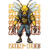 Abeille zombie effrayante