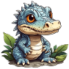 little cute alligator