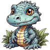 little cute alligator