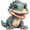 little cute alligator