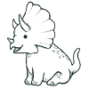Süßer Triceratops Dino