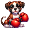 Kampfbereiter Kuschelboxer