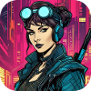 Cool Cyberpunk Girl VX