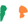 Ireland Flag - Brush Stripes