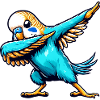Cool Budgie Dabbing Comic
