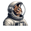 Bengal Cat Astronaut Space Adventure