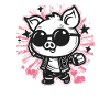 Super Coolers Disco Pig
