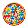 Pizza Puzzle Autism Awareness