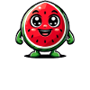Happy Watermelon Illustration