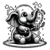 Jeu d’étoiles du petit éléphant