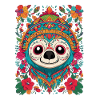 Sloth Iconic Sugar Skull Mexico