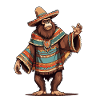 Mexican Bigfoot Sasquatch With Sombrero