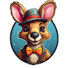 Funny Comic Kangaroo