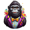 Funny Comic Gorilla