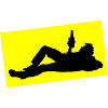 Drinking Bier Silhouette