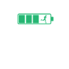 Landing the battery while jogging