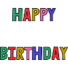 HAPPY BIRTHDAY. HAPPY BIRTHDAY. ANNIVERSARY.