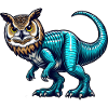 T-Rex Eule Fusion Fabeltier Design